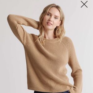 Quince 100% Organic Cotton Fisherman Crew Sweater